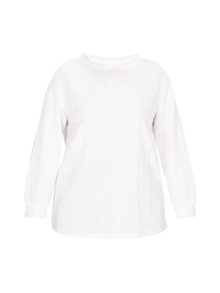 Women Plus Size Sweatshirt in white