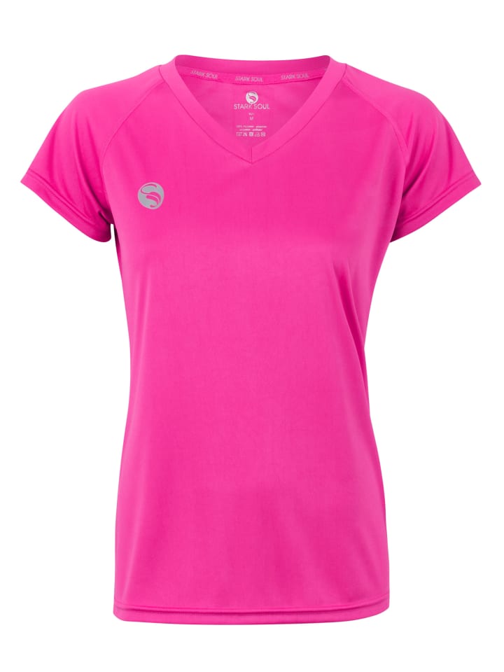 Damen Sport Shirt Trainingsshirt in Pink