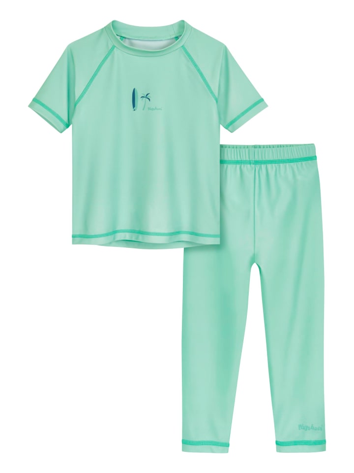 UV-Schutz Shirt 1/1-Arm Surfbrett Palme m Legging in mint