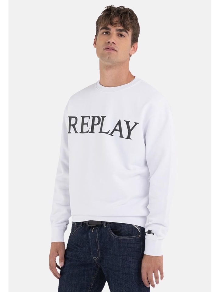 Sweatshirt in weiß