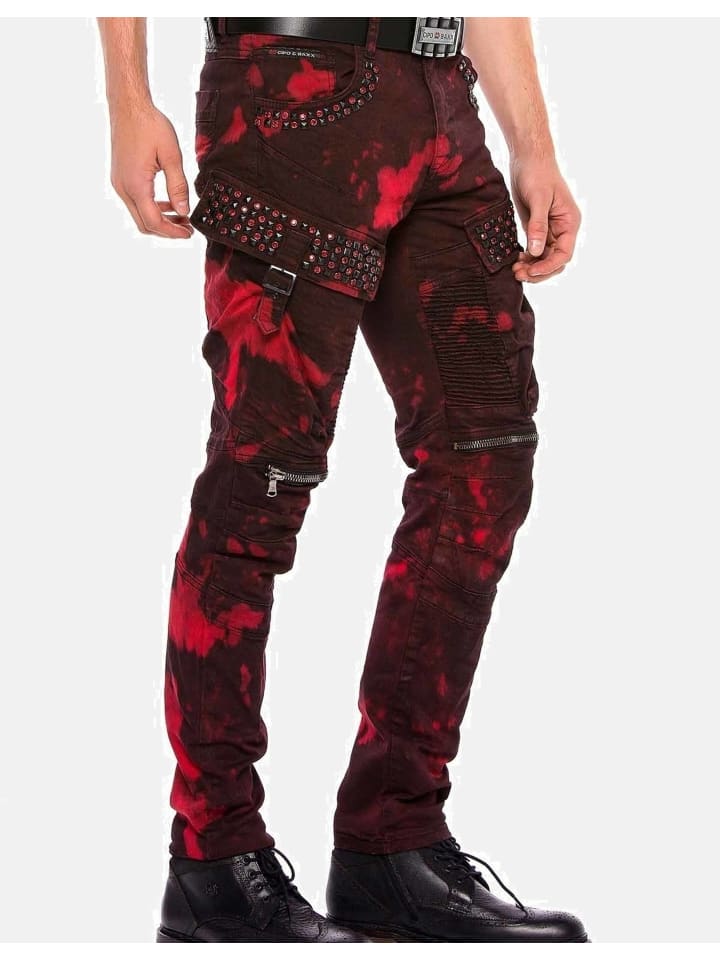 Jeans in BURGUNDY