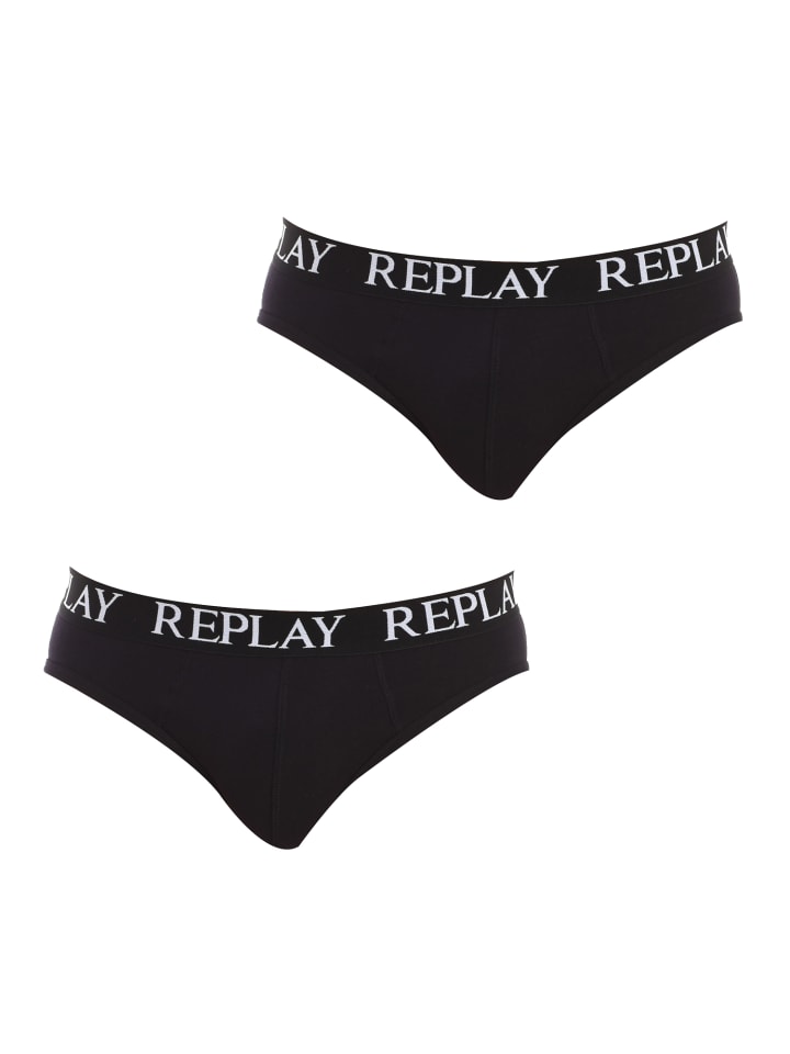 2er-Set: Slip in Black