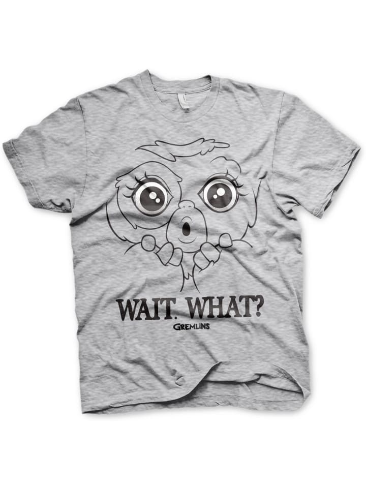 T-Shirt "Wait. What? T-Shirt" in Grau