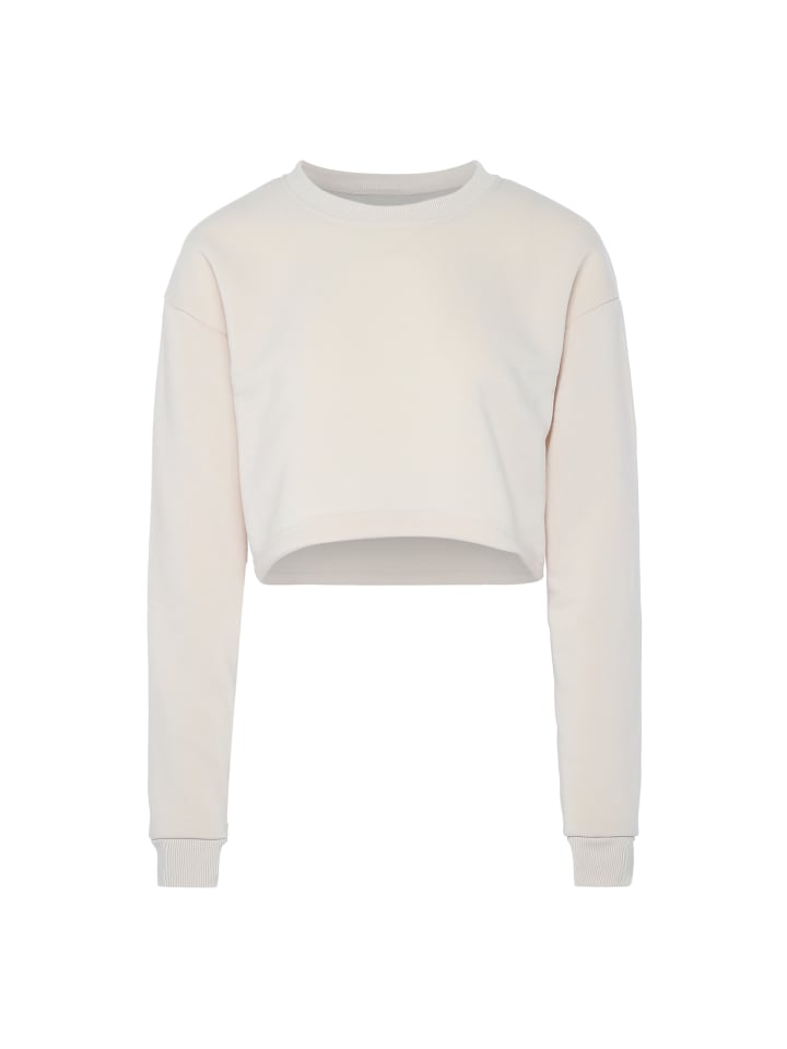 Damen Sweatshirt in Dunkle Creme