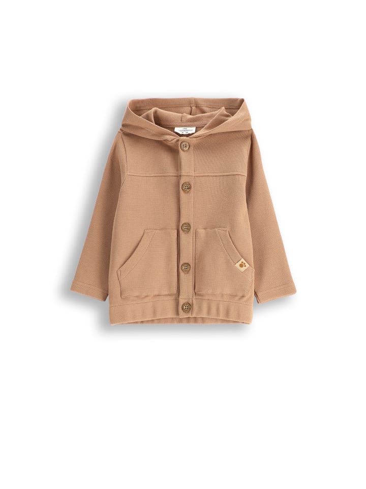 Reißverschlussjacke in beige