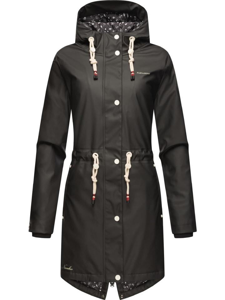 Regenjacke Flower of Ocean in Black