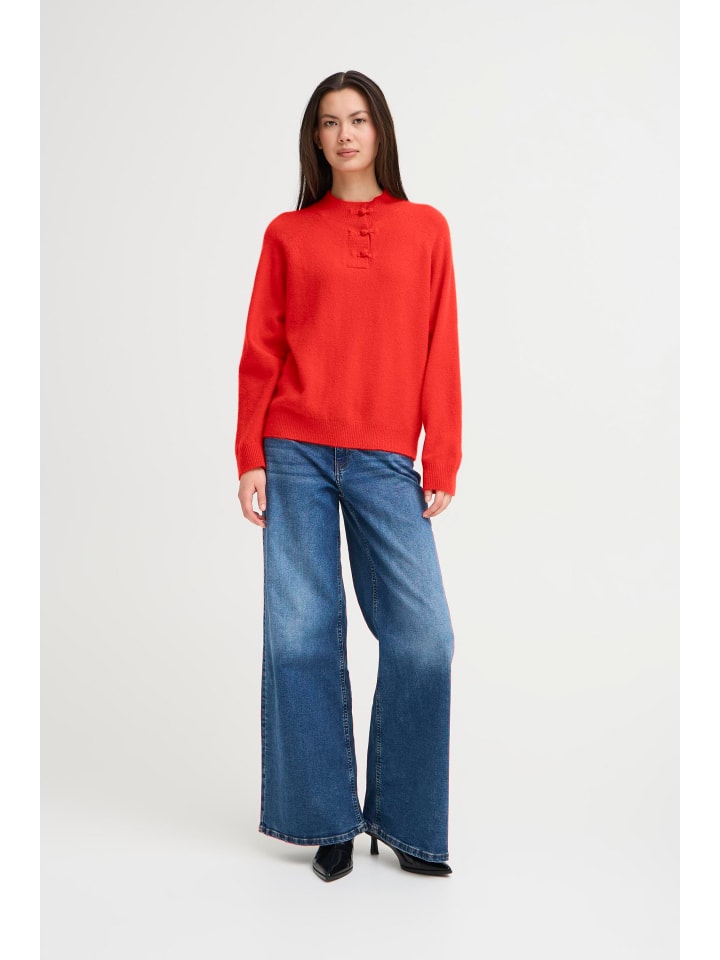 Langarm IHDASILA Loose fit in Fiery Red