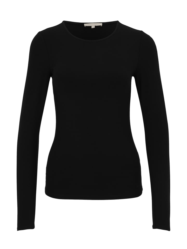 Langarmshirt SAAGE Warm Thermo Longsleeve in schwarz