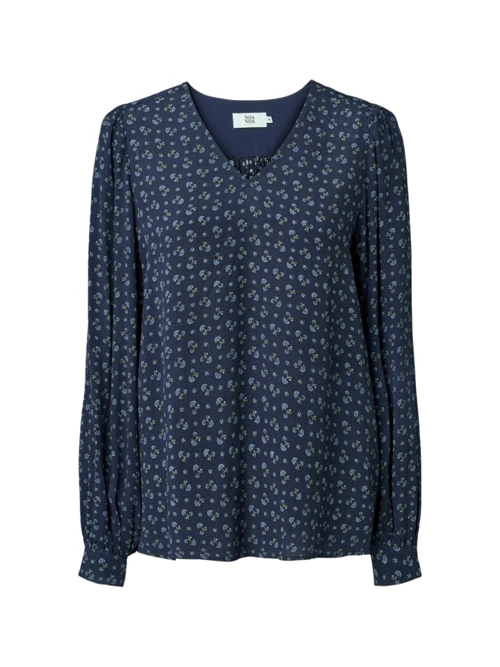 Hemd MirandaNN in Print Navy Blue