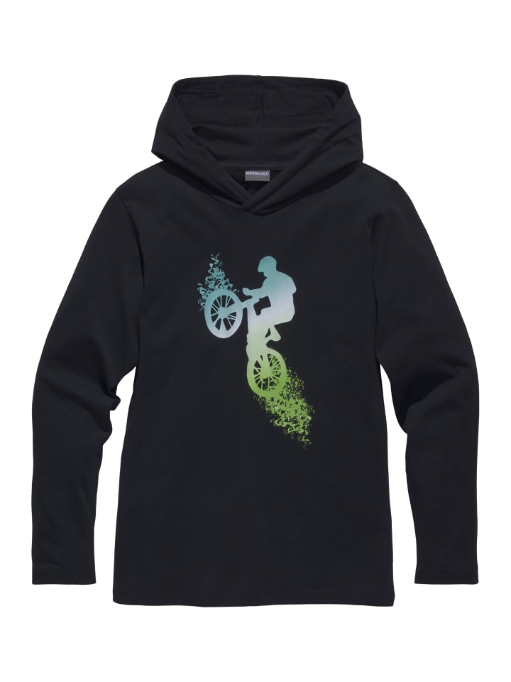 Kapuzenshirt in schwarz