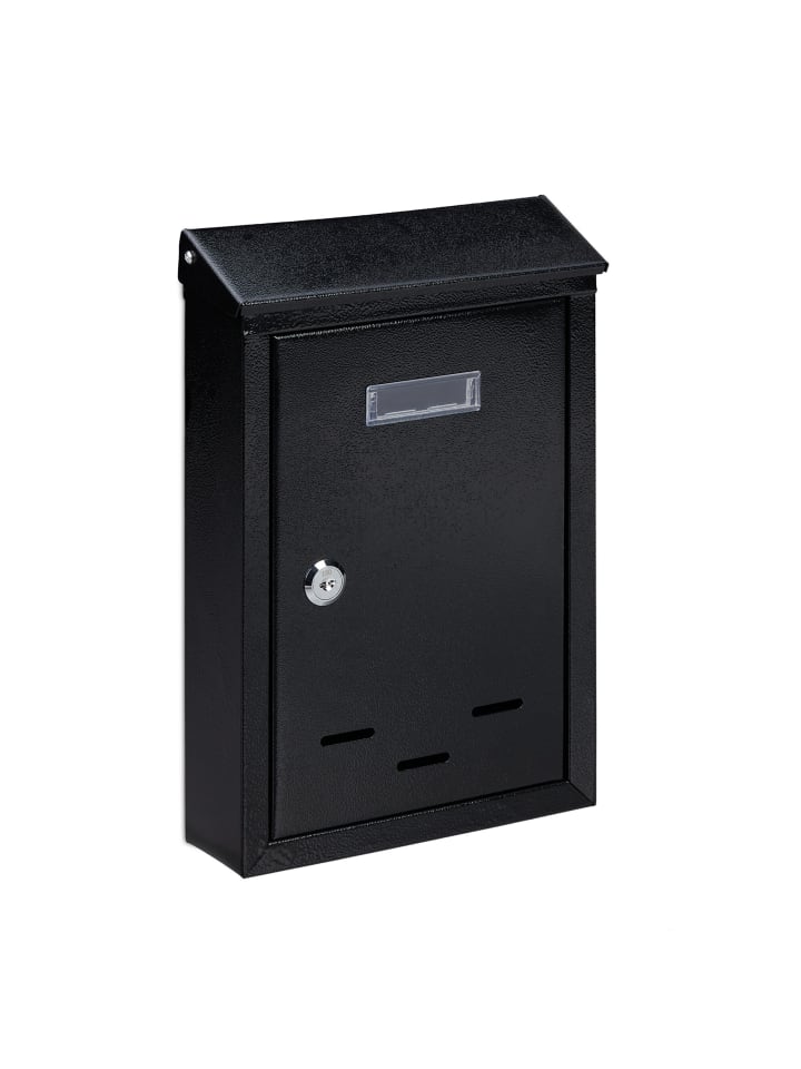 Briefkasten in Schwarz