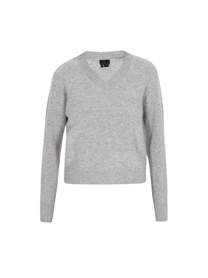 Women Sweater in light grey melange
