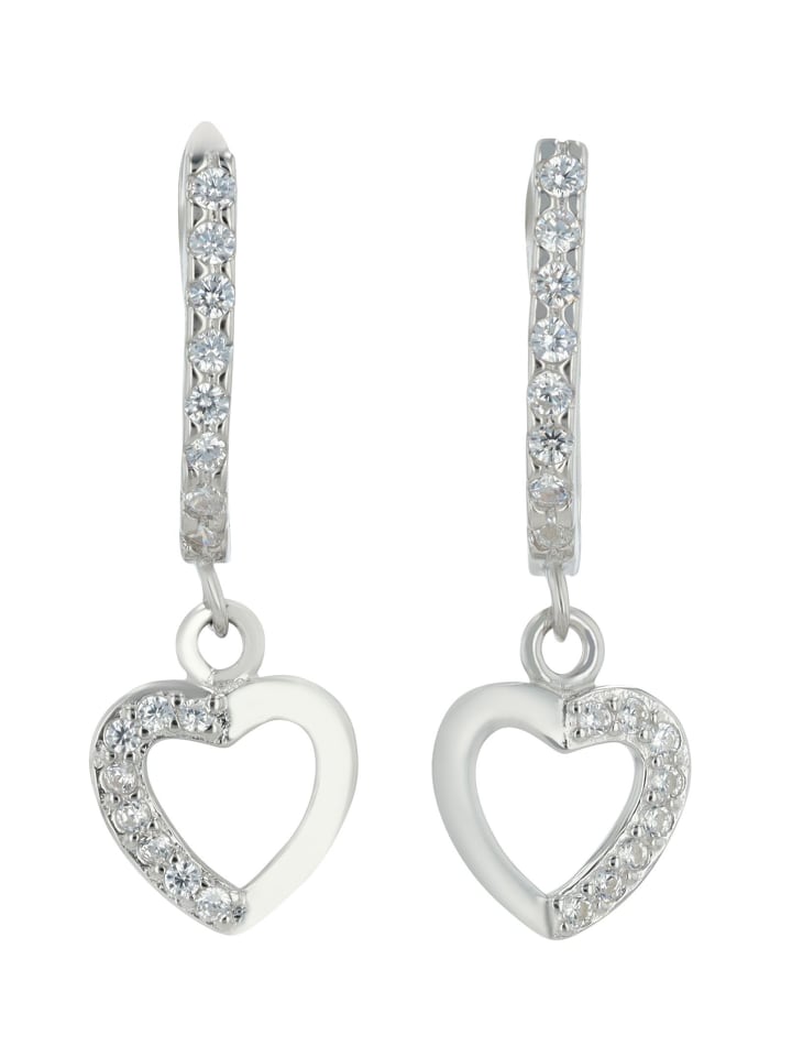 Damen Anhänger – Herzanhänger aus 925 Silber in silber