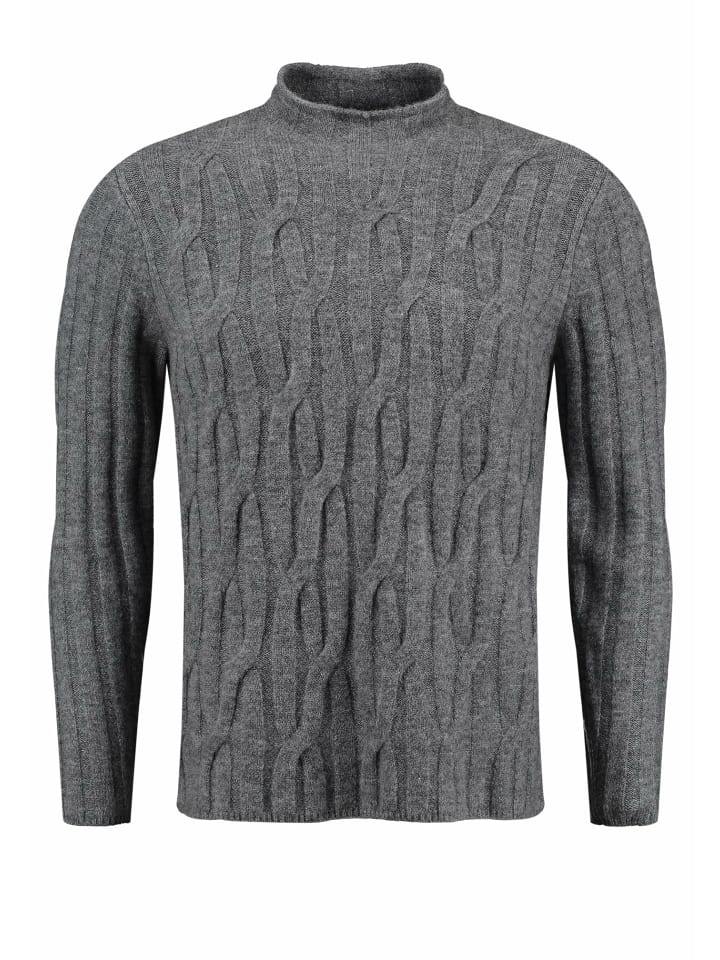 Strickpullover für Herren in dunkel-grau