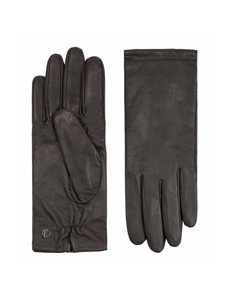 Chelsea Handschuhe Leder olive