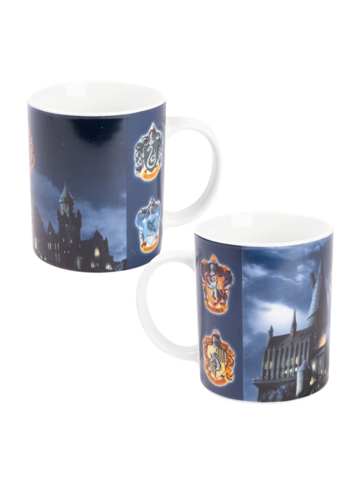 Harry Potter Tasse - Hogwarts und Wappen 320 ml in Mehrfarbig