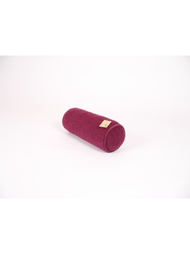 Kissenrolle 42 x 14 cm in bordeaux