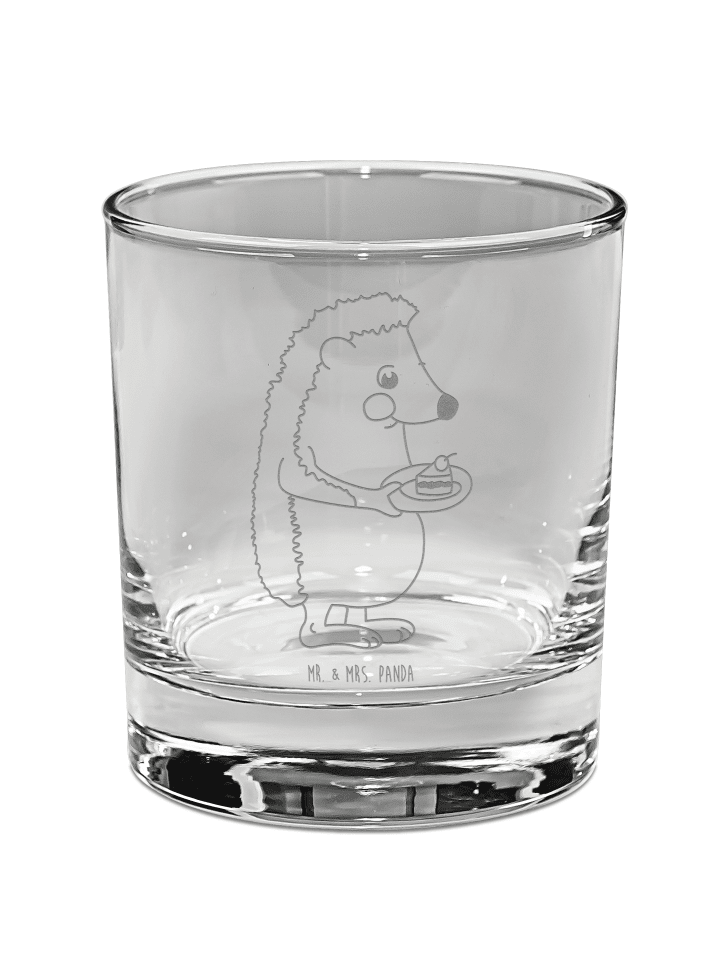 Tumbler Igel Kuchenstück ohne Spruch in Transparent
