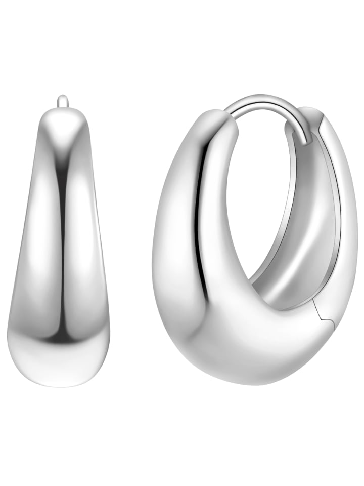 Creolen aus Sterling Silber in silber