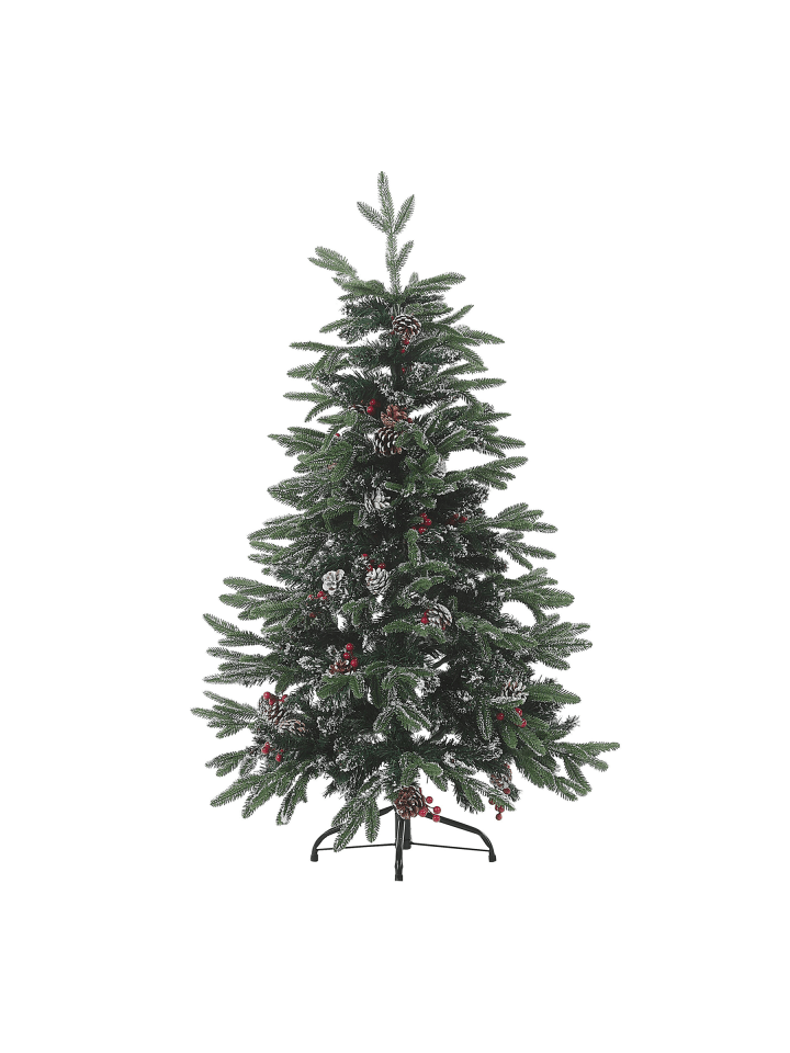 2-tlg Weihnachtsbaum DENALI in Grün/Weiß/Rot