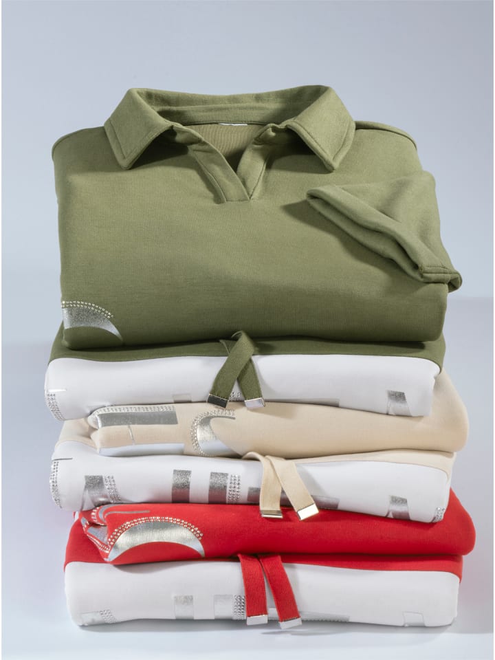 Sweatshirt in oliv