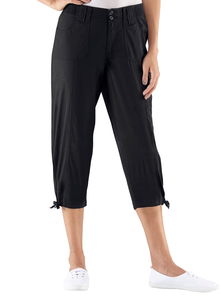 Capri-Hose in schwarz