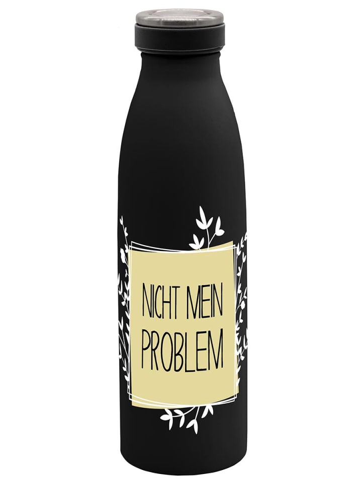Isolierflasche Nicht mein Problem in Schwarz - 500 ml