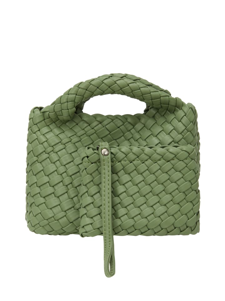 Women 2-In-1 Tote Bag Set in Dark Mint