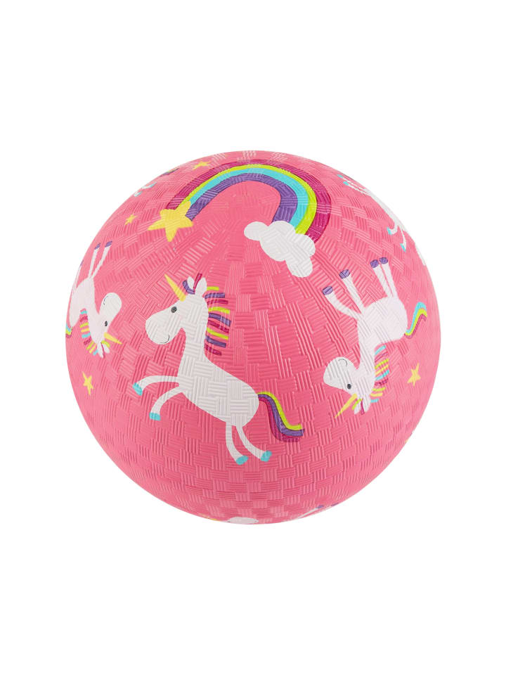 Kautschukball Einhorn, 17cm in rosa