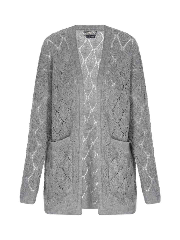 Women Cardigan in grey melange