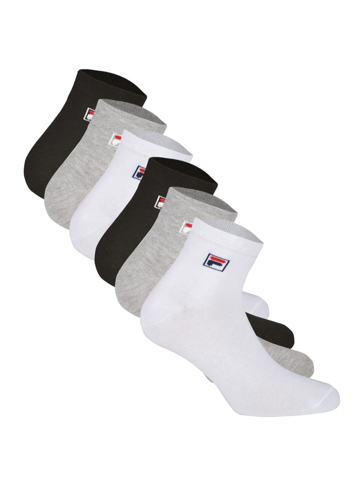 Socken 6er Pack in Schwarz/Weiß/Grau