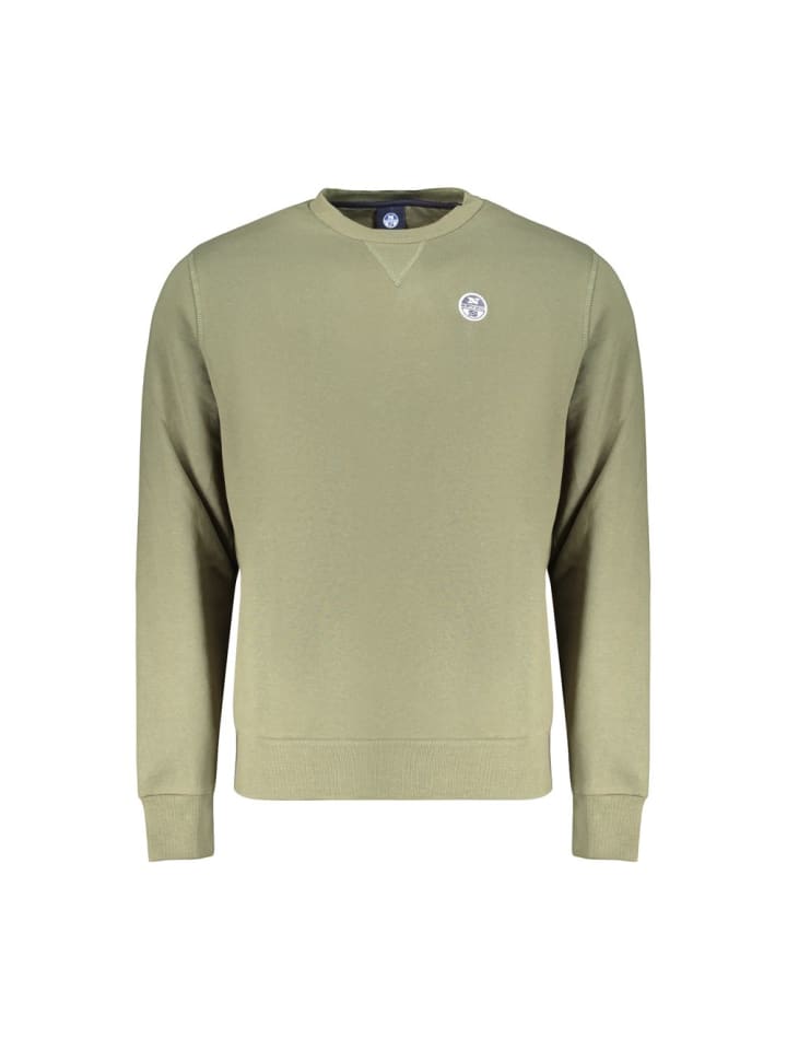 Grün Baumwolle Herren Sweatshirt