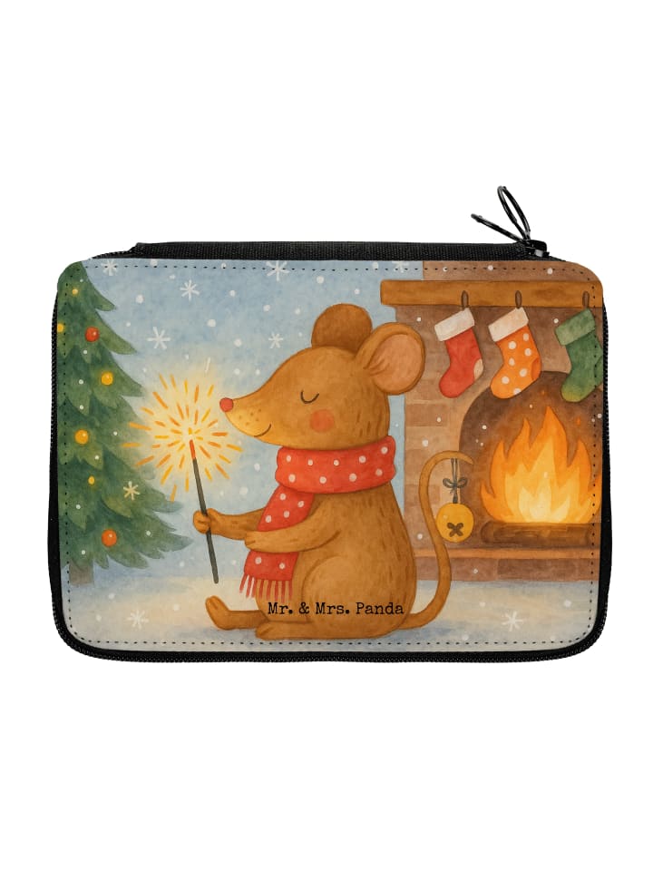 Mäppchen Maus Weihnachten Design ohne Spruch in Weiß