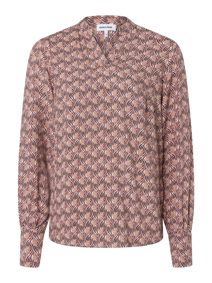 fließende Print-Schlupfbluse in geometrical print