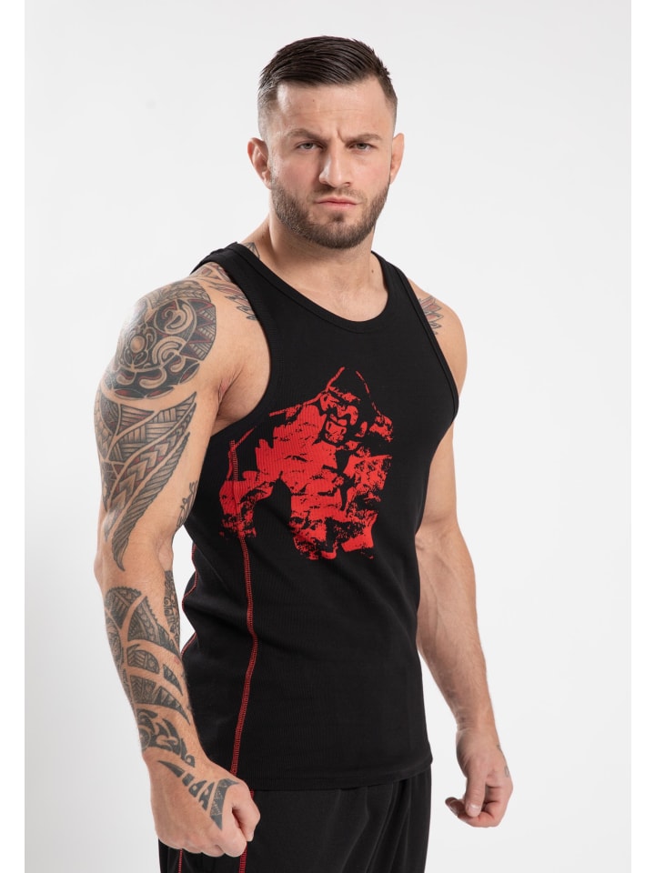 Monterey Tanktop – Schwarz/Rot