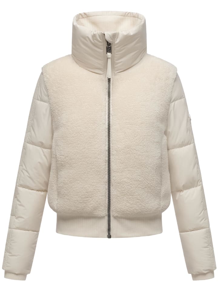 Fleecejacke Teddyzone 14 in Offwhite