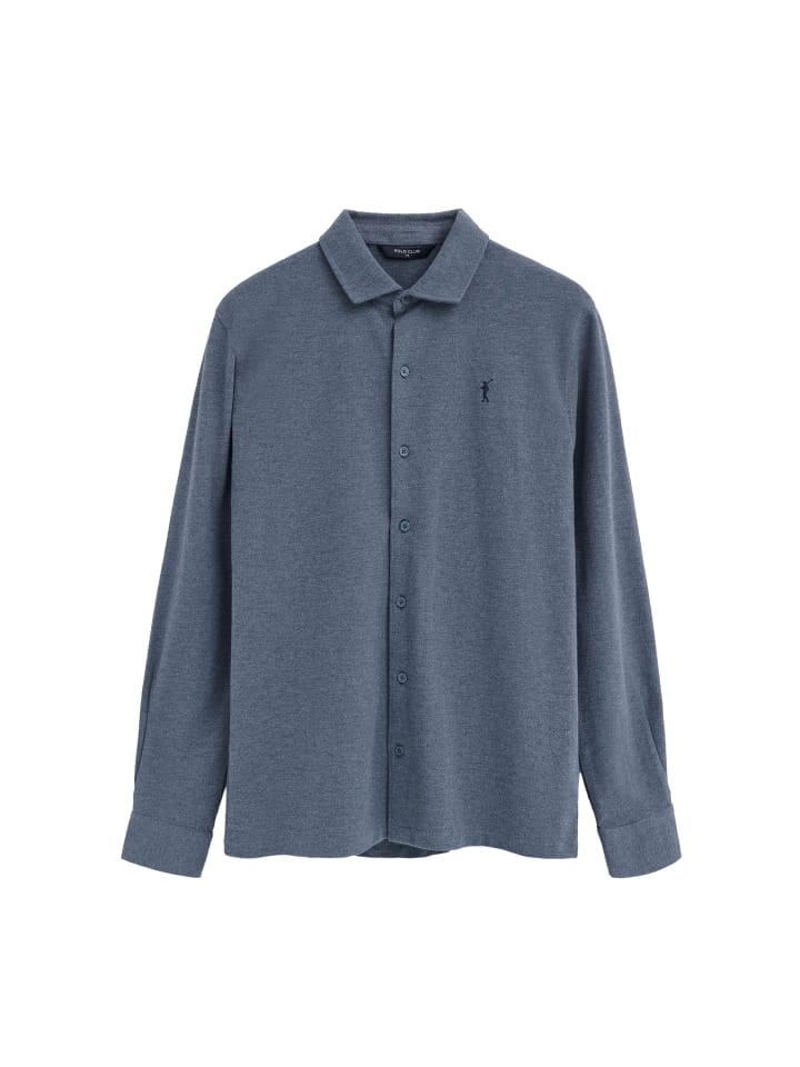 Poloshirt MAN RIGBY GO LS BUTTONED POLO LONG SLEEVE REGULAR FIT in Denim