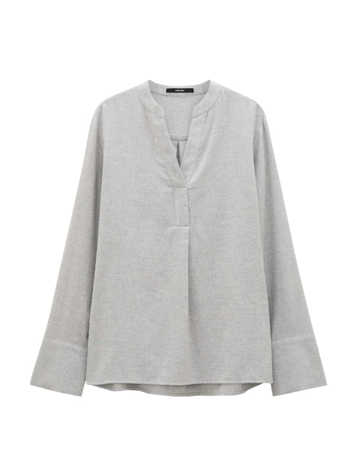 Langarmbluse für Damen in grau