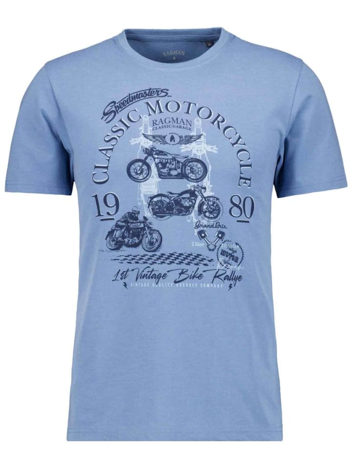 T-Shirt in blau