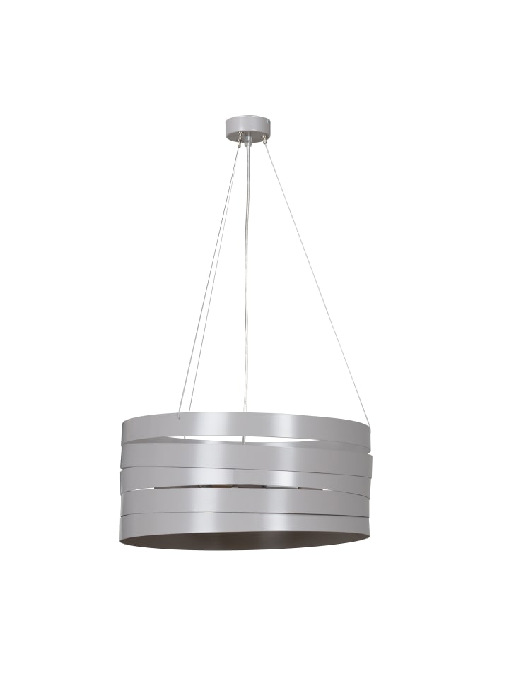 Pendelleuchte Ø 45 cm in Grau Chrom