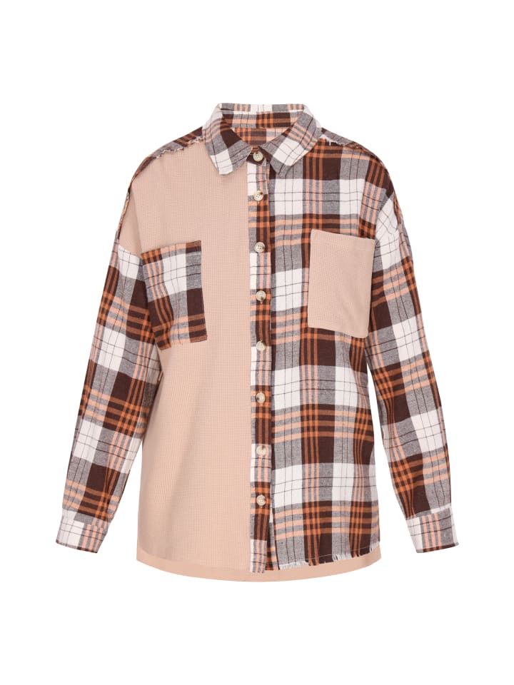 Women Jacket in Beige Multicolor