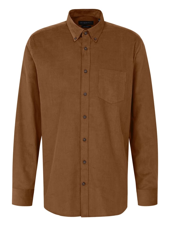 Freizeithemd 1:1 Arm in cognac