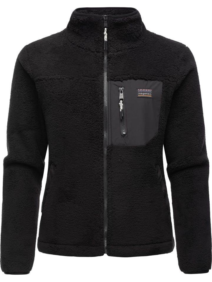 Plüschjacke Alaris in Black