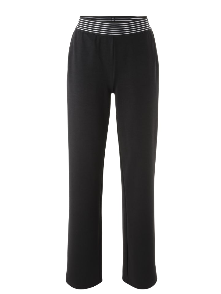Schlupfhose in schwarz-weiß