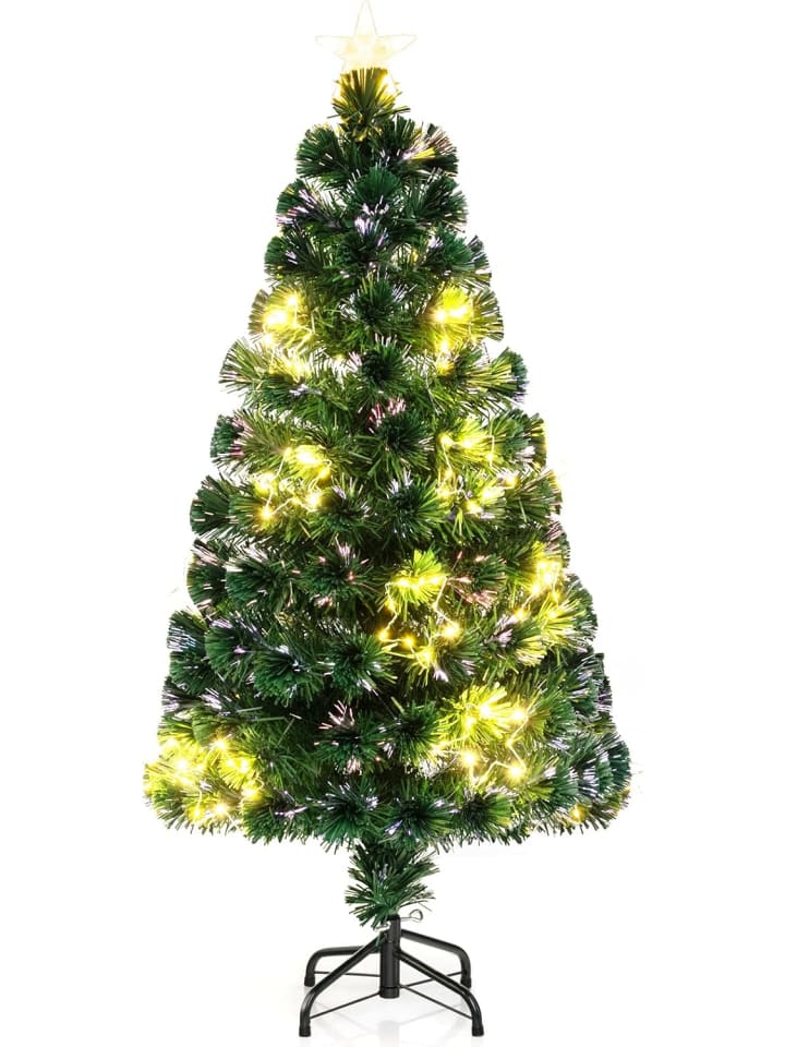 120 cm Künstlich Weihnachtsbaum mit Beleuchtung in Grün