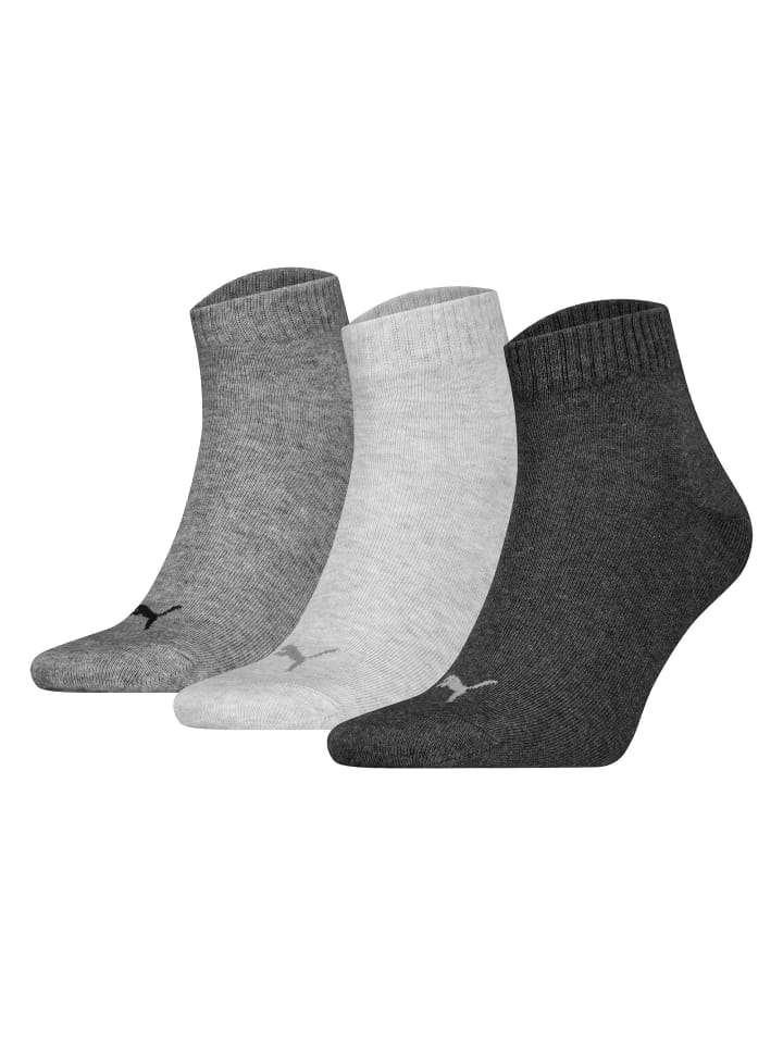 Socken 3er Pack in Grau
