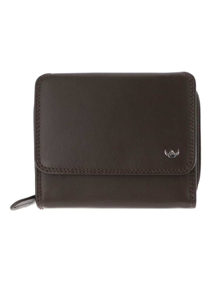 Polo Geldbörse RFID Schutz Leder 11.5 cm dunkelbraun