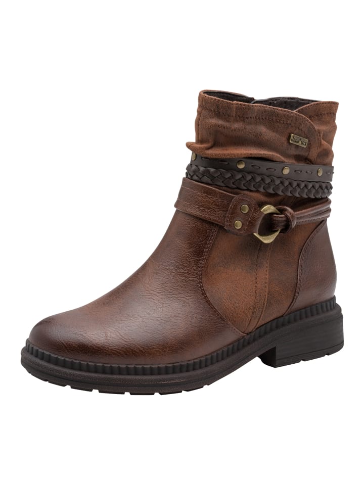 Stiefelette in cognac