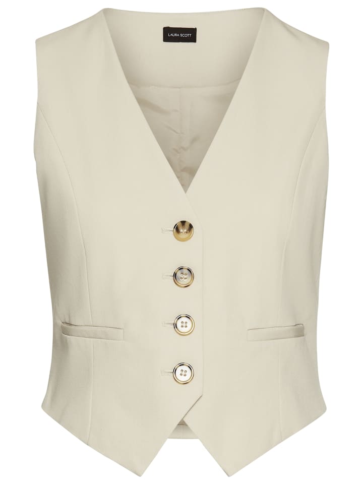 Anzugweste in beige