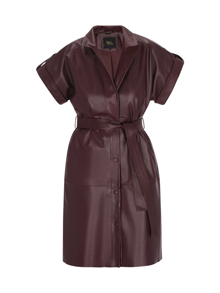 Women Dress in burgundy